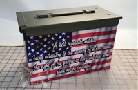 2nd Amendment American Flag Ammo Can Wrap pair