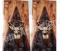 Ambush Camo Boards Deer Head Cornhole Cover Wrap