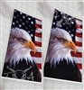 American Flag Eagle Cornhole Cover Wrap Vinyl Decal Sticker