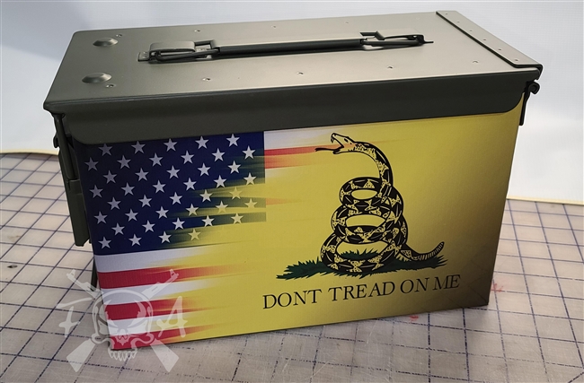 American Gadsden Flag Ammo Can Wrap pair