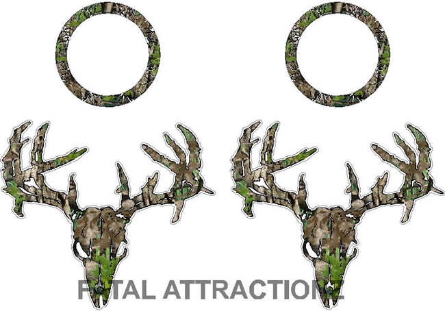 Camo Zombie Deer Skull Cornhole Pack