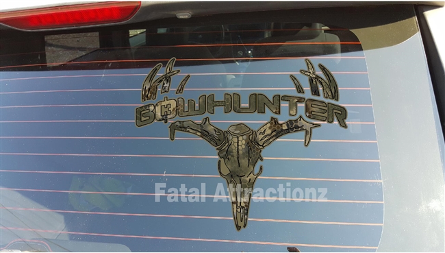 Chameleon Camo Bowhunter Deer Skull S4