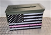 Distressed Pink American Flag Ammo Can Box Wrap pair