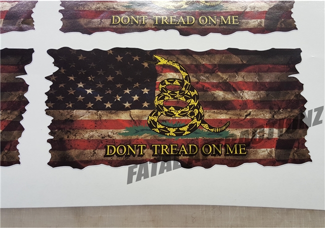 Distressed American Gadsden Flag