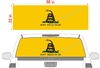 Gadsden Flag See Thru Window Wrap 22"x68"