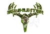 Lime Camo Bowhunter Deer Skull S4