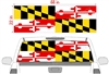 Maryland Flag See Thru Window Wrap 22"x68"