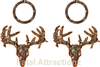 Orange Brown Camo Zombie Deer Skull Cornhole Pack