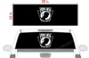 POW Keystone Flag See Thru Window Wrap 22"x68"