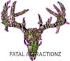 Pink Camo Zombie Deer Skull