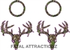 Pink Camo Zombie Deer Skull Cornhole Pack