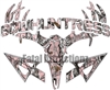 Pink Snowstorm Camo Bowhuntress Deer Skull S4 Arrows