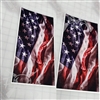 Wavy American Flag  Cornhole Cover Vinyl Wrap