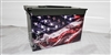 Wavy American Flag Ammo Can Wrap