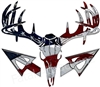 American Flag Deer Skull S4 Arrows