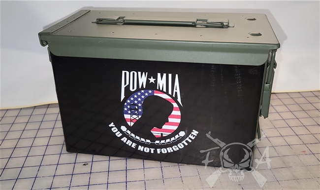 POW MIA American Flag Can Box Wrap Set