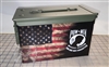 Ripped American Flag Distressed POW MIA Ammo Can Box Wrap Set