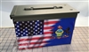 Ripped American Flag Pennsylvania Ammo Can Box Wrap Set