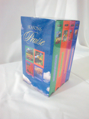 Seasons of Praise
VHS Set of 4
Marvel at the works of God’s creation – The Wonder of The Grand Canyon - The Majesty of the Redwood Forests - The Beauty of a Single Flower While you worship with Christian Classics.