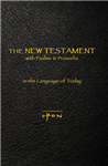 The softcover edition of The New Testament with Psalms & Proverbs – in the Language of Today translated by  William F. Beck is a handy and affordable New Testament for personal use and for bulk distribution for Evangelism purposes. Its size and larger typ