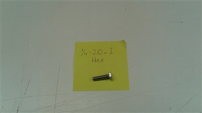 1/4-20 X 1" HEX BOLT