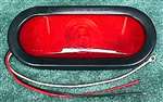 Red Oval Brake Light W/Gr