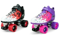 Dart Pixel  Speed Roller Skates in Pink and Purple or Red and Black