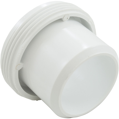 417-2090 Spa Heater Tailpiece 1-1/2" Socket, 3.1" OD threads. 1.9" inside diameter socket for 1-1/2" pvc pipe