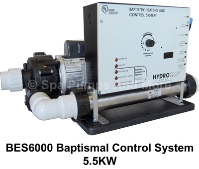 BES6000 Baptismal Equipment System BES-6000 Hydroquip Baptistry Heater Complete