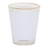 1.5 oz Shot Glass With Gold Rim