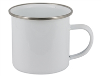 12 oz White Camper Mug