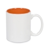 11 oz Two Tone Colored Mug - Orange