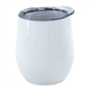 12 oz. Stainless Steel Wine Tumbler - White