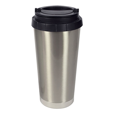 16 oz Stainless Steel Thermal Travel Mug - Silver - Orca