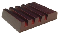 Unisub Slotted Mahogany Coaster Holder