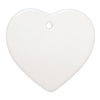 Ceramic Ornament - 3" Heart  25pcs/pack