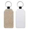 Fashion Sparkle Keychain - Champagne Rectangle (PU)