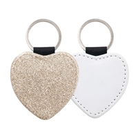 Fashion Sparkle Keychain - Champagne Heart (PU)