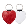 Fashion Sparkle Keychain - Red Heart (PU)