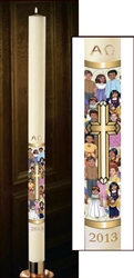 Children of the World Paschal Candle