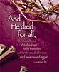 Lenten "And He Died For All" Bulletin - Legal Size