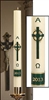 Emerald Cross Paschal Candle