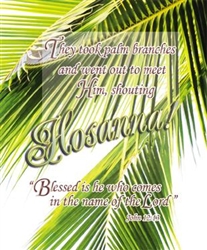 Palm Sunday "They Took Palm Branches" Bulletin - Legal