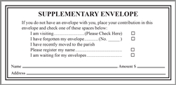 Church Interim Envelope