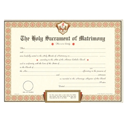 Marriage Certificate Parchment