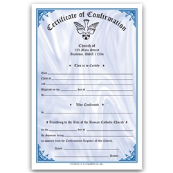 Confirmation Certificate  2 Color