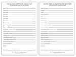 Baptism Data Form English/Spanish