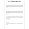 Funeral Arrangement Form