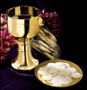 14-OZ GLD PLT CHALICE W/PATEN