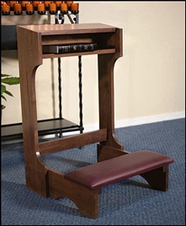 PADDED KNEELER -WALNUT FINISH